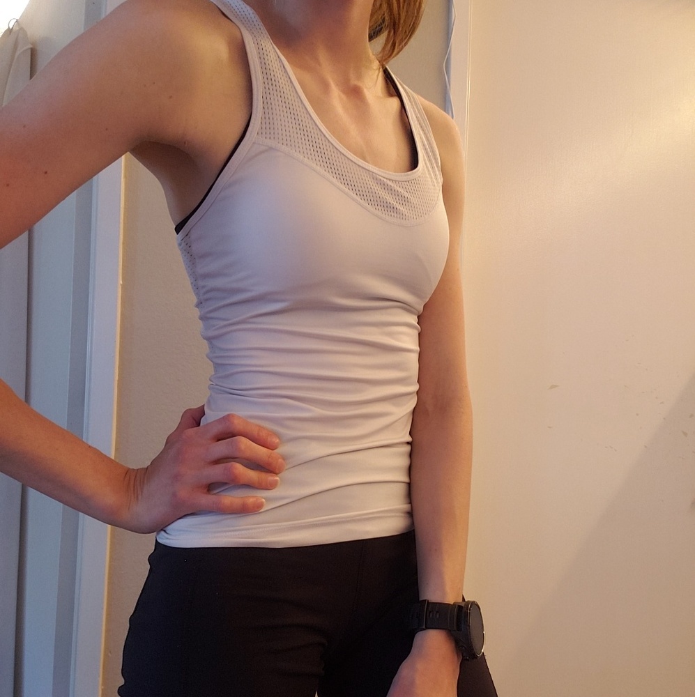 White Nike tank top